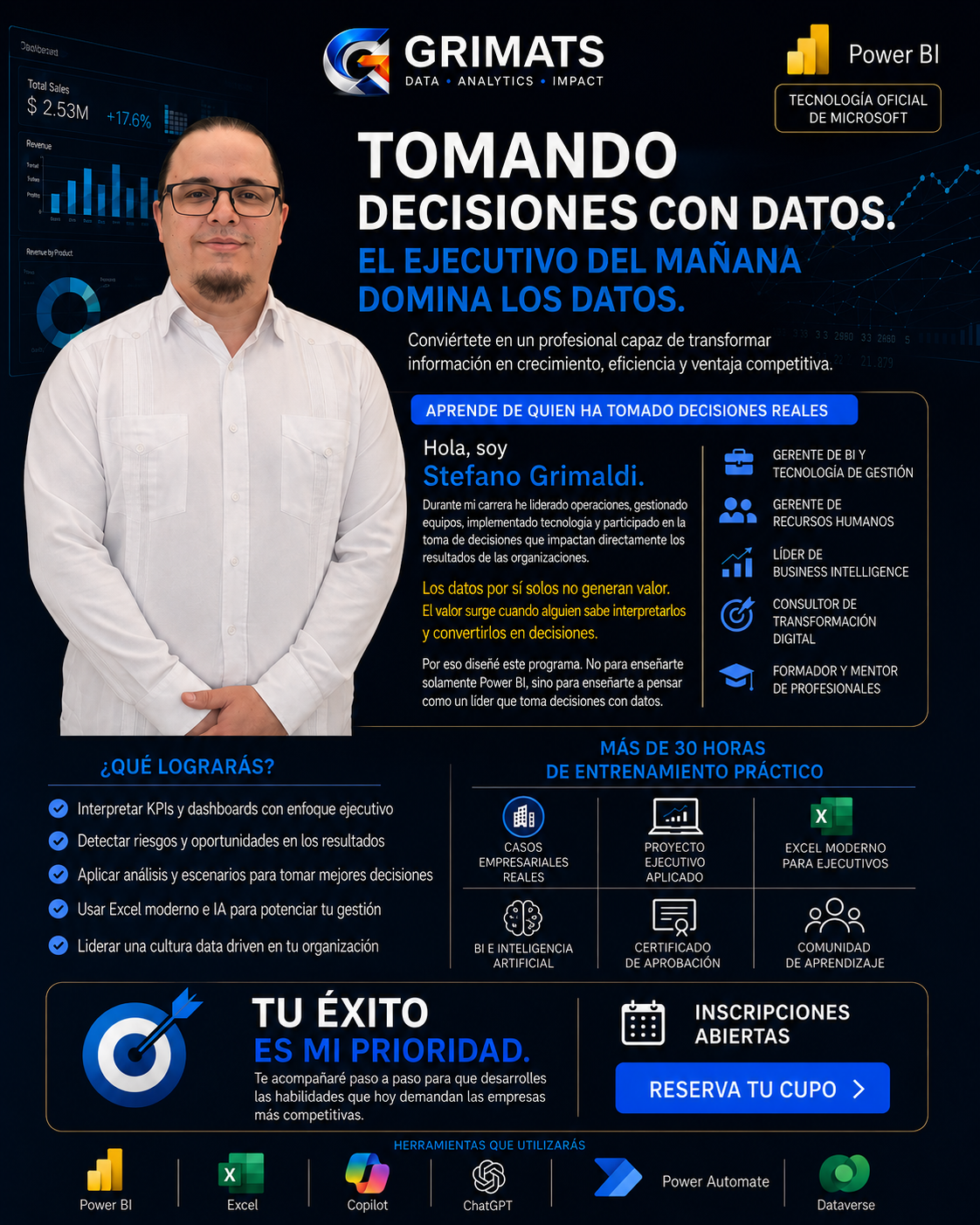 Afiche Curso Ejecutivo de Inteligencia de Negocios